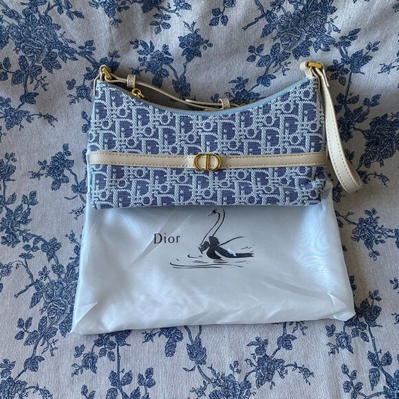 Dior Blue Mini Top Handle Shoulder Bag - Picture 1 of 8